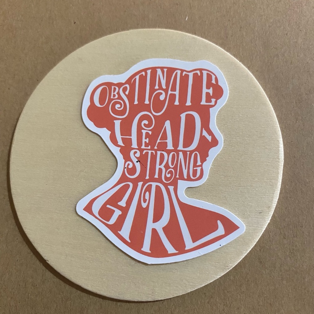 π20/$12π Obstinate Head Strong Girl Sticker